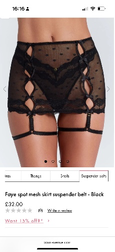 Faye spot mesh suspended belt 