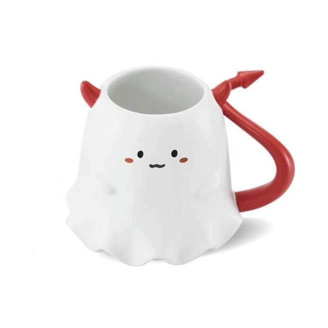 Cute Devil  Ceramic Halloween Ghost Mug - Mug / 473ml