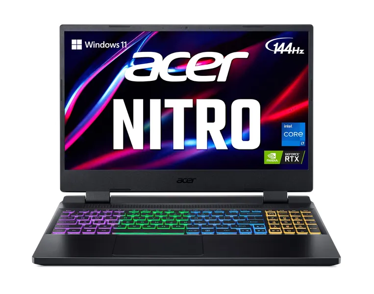 Acer Nitro 5 AN515-58-725A Gaming Laptop | Intel Core i7-12700H | NVIDIA GeForce RTX 3060 Laptop GPU | 15.6" FHD 144Hz 3ms IPS Display | 16GB DDR4 | 512GB Gen 4 SSD | Killer Wi-Fi 6 | RGB Keyboard - i7-12700H / RTX 3060 Notebook only
