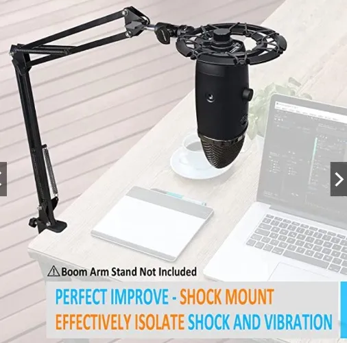 Blue Yeti X Shock Mount with Pop Filter