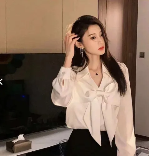 Bow Blouse White