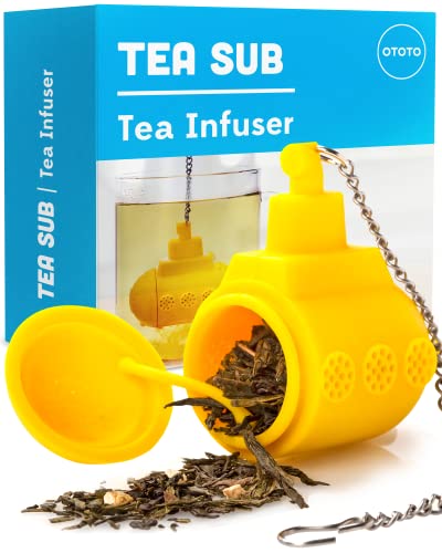 Cute Tea Infuser by OTOTO - Loose Leaf Tea Steeper, Tea Accessories, Tea Diffusers, Tea Infuser for Loose Leaf Tea, Tea Strainers, Cute Gifts, Tea Gift Set, Kitchen Gifts, Cooking Gadgets - Tea Sub