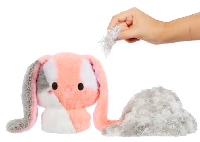 Fluffie Stuffiez Bunny Small Collectible Feature Plush - Surprise Reveal Unboxing Huggable Tactile Play Fidget DIY Ultra Soft Fluff