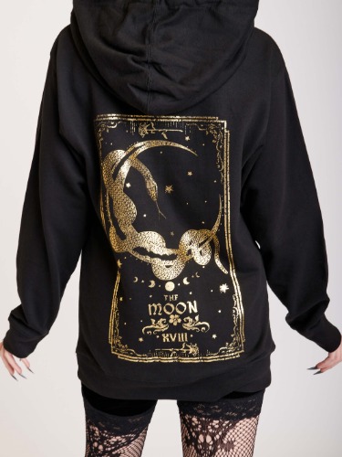 Moon Tarot Gold Foil Unisex Hoodie | SM