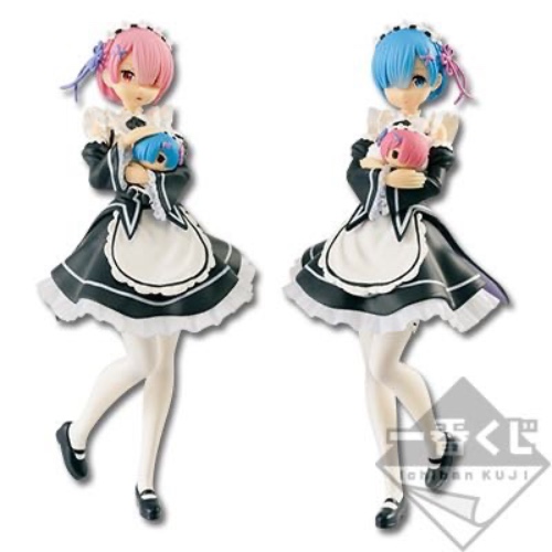 Re:Zero kara Hajimeru Isekai Seikatsu - Ram - Rem - Ichiban Kuji - Ichiban Kuji Re:Zero kara Hajimeru Isekai Seikatsu ~Happy Birthday Rem & Ram!~ - Brand New
