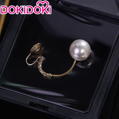 【Ready For Ship】DokiDoki Game Honkai: Star Rail Cosplay Kafka Wig Long Straight Purple Hair / Glasses / Earrings / Ring | Earring*1 Only