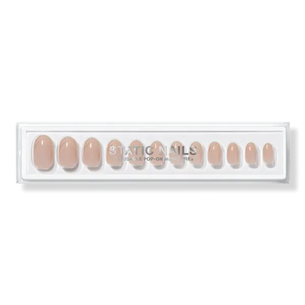 Double French Round Reusable Pop-On Manicure