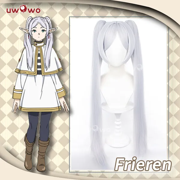 【Pre-sale】Uwowo Anime Frieren: Beyond Journey's End Frieren Cosplay Wig Two Colors Long Hair