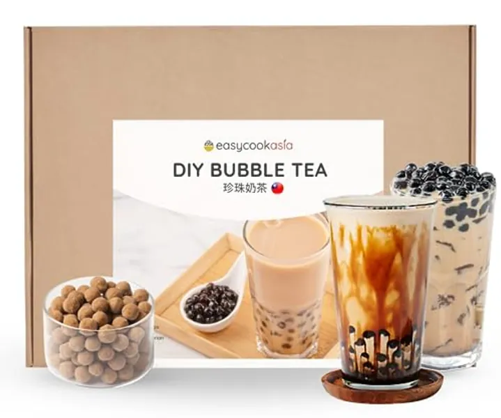EasyCookAsia Bubble Tea Set I DIY Bubble Tea Set | Bubble Tea Kit | inkl. 2 Rezepte
