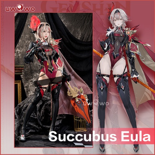 【Pre-sale】Uwowo Genshin Impact Fanart Eula Alter Pyro Cosplay Costume | S