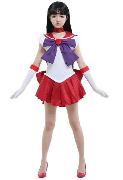 Sailor Moon Hino Rei Sailor Mars Cosplay Costume
