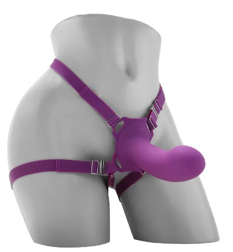 ME2 Rumble Vibrating Silicone Strap on!