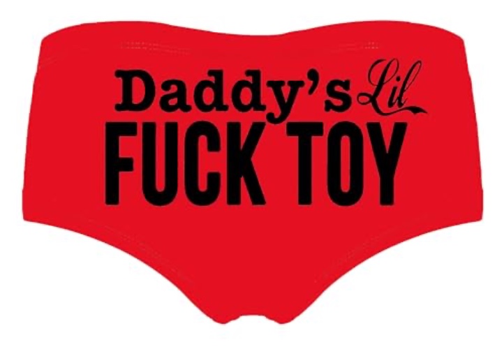 JIQIMEI Women's Underpants Funny Panties, Soft and comfortable Low rise sexy, Give her a gift of love - X-Large - Fuck Toy(red)