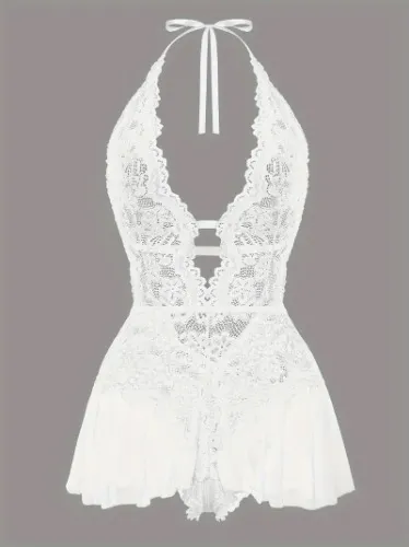 women's sexy lace crotchless bodysuit lingerie - Temu New Zealand