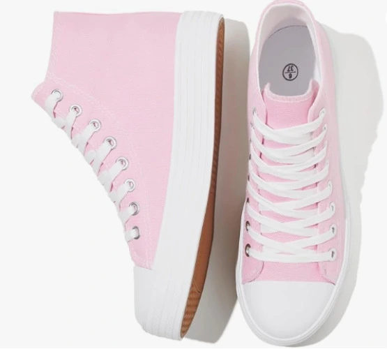 Pink High Top Sneakers