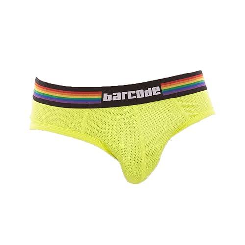 Barcode Berlin Pride Brief Black - S - Neongreen