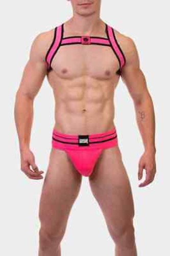 BARCODE Berlin Mens Colourful, Neon Elastic Clubwear Chest Harness, Gay Int  | eBay