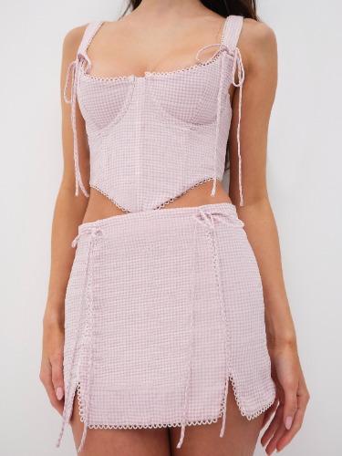 Aubrey Mini Skirt | XS / Pink