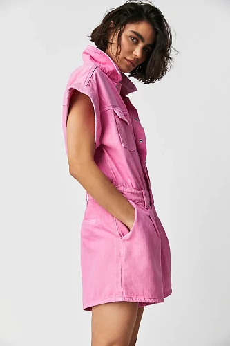 BlankNYC Denim Short Coverall