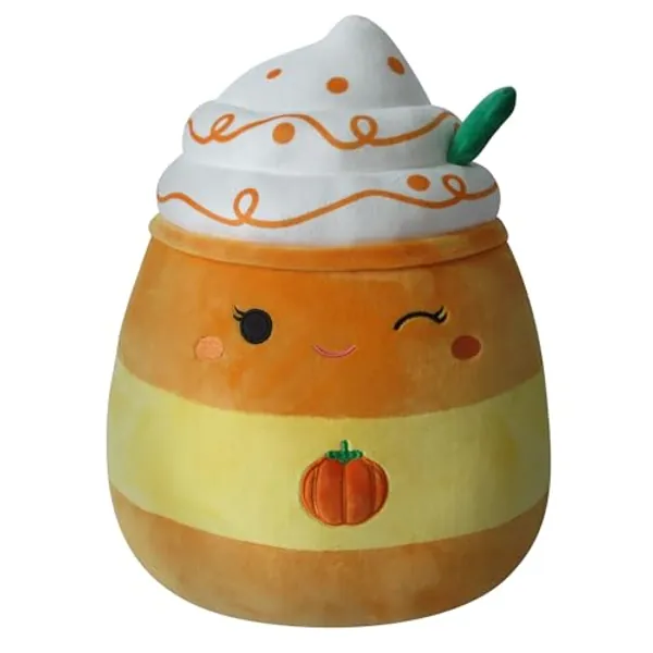 Squishmallows Original 14-Inch Delindy Orange Pumpkin Spice Latte - Large Ultrasoft Official Jazwares Plush