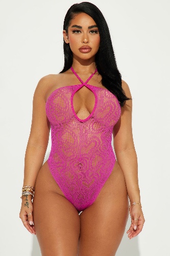 Sweet As Love Bodystocking Teddy - Pink | OS