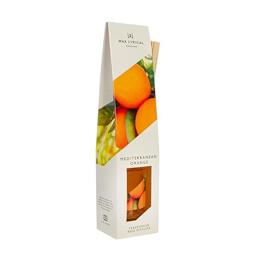 WAX LYRICAL Reed Diffuser 100ml,Mediterranean Orange - 100ml Reed Diffuser - Single