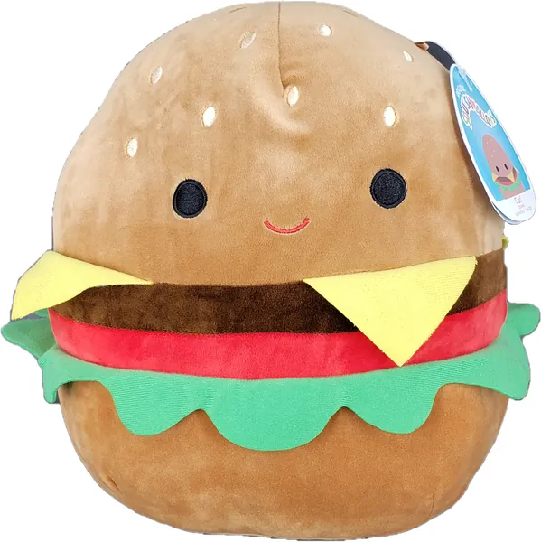 SQUISHMALLOW KellyToys - 8 Inch (20cm) - Carl The Cheeseburger - Super Soft Plush Toy Animal Pillow Pal Buddy Stuffed Animal Birthday Gift - 