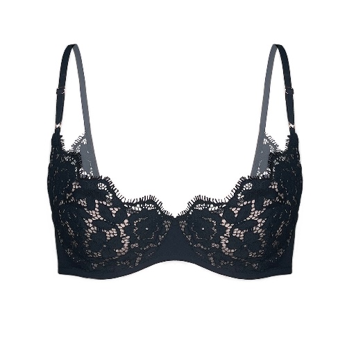 Frisson Scoop Demi Bra Black - 32C/34B / Black