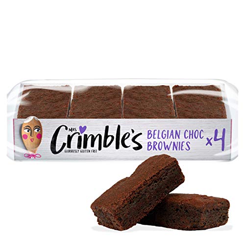Mrs Crimble's Gluten Free Double Choc Brownies, Premium Quality & Certified Free from Gluten, Wheat Free & Vegetarian Friendly, 9 Packs of 4 (9 x 240g Multi Pack)