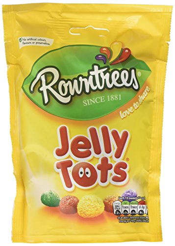 Rowntrees Jelly Tots Sharing Bags, 150 g, Pack of 12