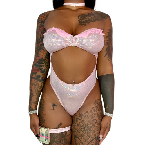 ACE Sugar Rush Onesie: Fairy Dust Baby Pink | M - XL