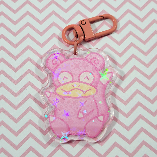 [Pokemon] Slowpoke Acrylic Charm Keychain