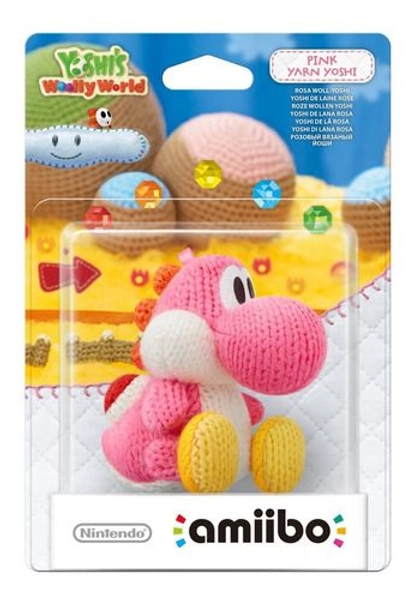 Amiibo Yoshi's Woolly World - Pink Yarn Yoshi