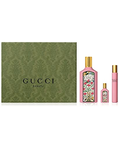 Gucci Flora Gorgeous Gardenia 3 Piece Gift Set Eau de Parfum for Women - Floral - 3.71 Fl Oz (Pack of 1)