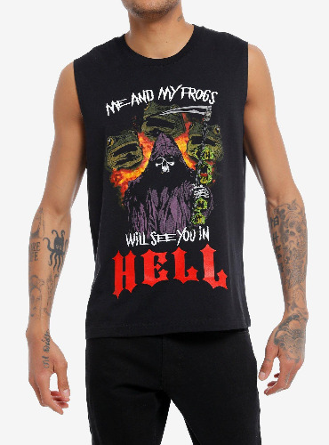 Frogs In Hell Muscle Tank Top
