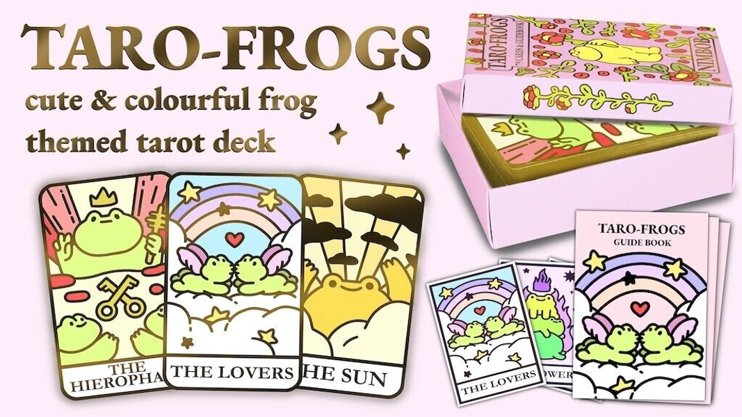 Pre-order TARO-FROGS: A frog themed tarot deck on BackerKit