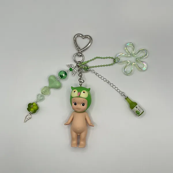 Special Series Green Owl Sonny Angel Keychain