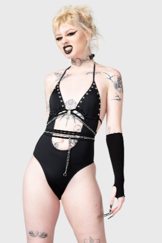 Black Hearted Swimsuit | XXL