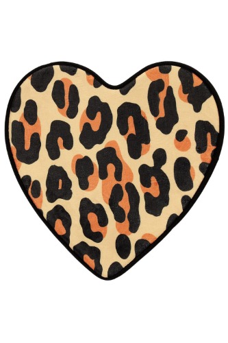 Leopard Heart Bath Mat | Default Title
