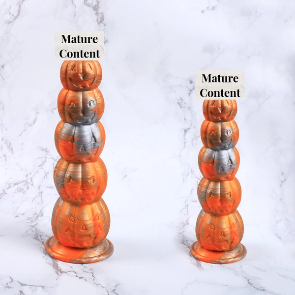28cm 11.02&quot;Fantasy Halloween Gifts-Pumpkin Silicone Dildos Anal Butt Plug With Suction Cup Soft Sex Adult Toys For Men Woman Gay Mature