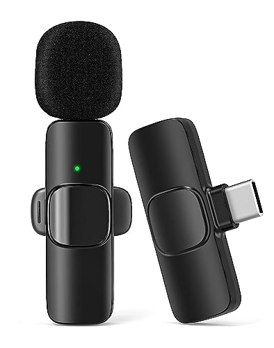 Z Innovations Wireless Microphone for Android, PC, Laptop, iPad (USB-C), Tablet, Camera, Plug-Play, Video Recording, Live Stream, Vlogging, YouTube, Interview, Instagram, Facebook, TikTok (1 Pack) - Single Microphone