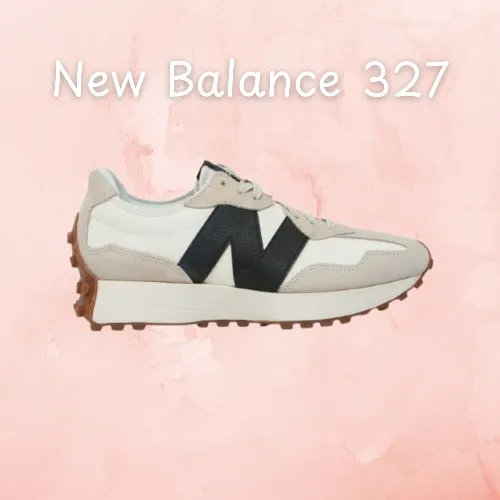 New Balance 327 in White & Black