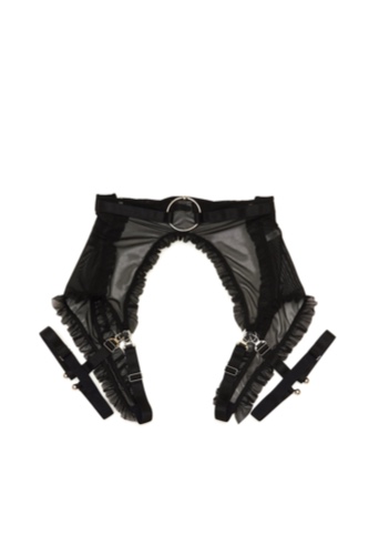 All About Us Garter Belt In Black | XS