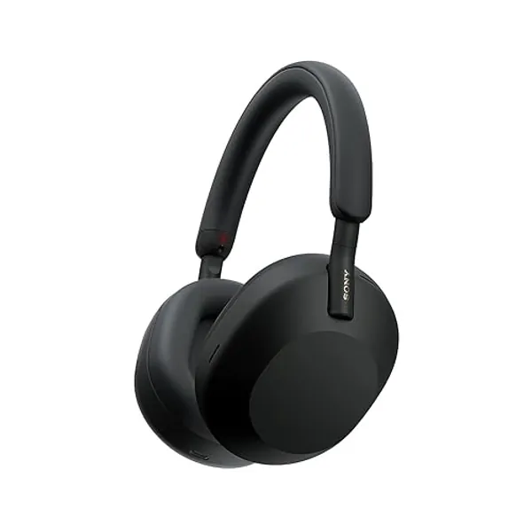 Sony WH-1000XM5 Wireless Industry Leading Noise Cancelling Headphones with Auto Noise Cancelling Optimizer, Crystal Clear Hands-Free Calling, and Alexa Voice Control, Black - Black