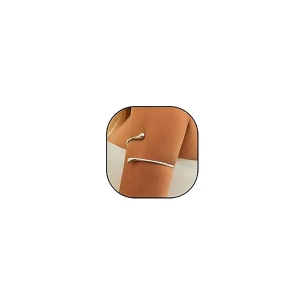 Arm Bracelets for Women Gold Arm Cuff Bracelets Open Upper Arm Bangle Bracelet Minimalist Bangle Bracelets Trendy Gold Arm Cuff Jewelry Gift for Women - Silver-a