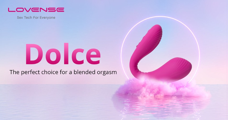 Lovense® Dolce: Bluetooth adjustable dual clit & G-spot vibrator!