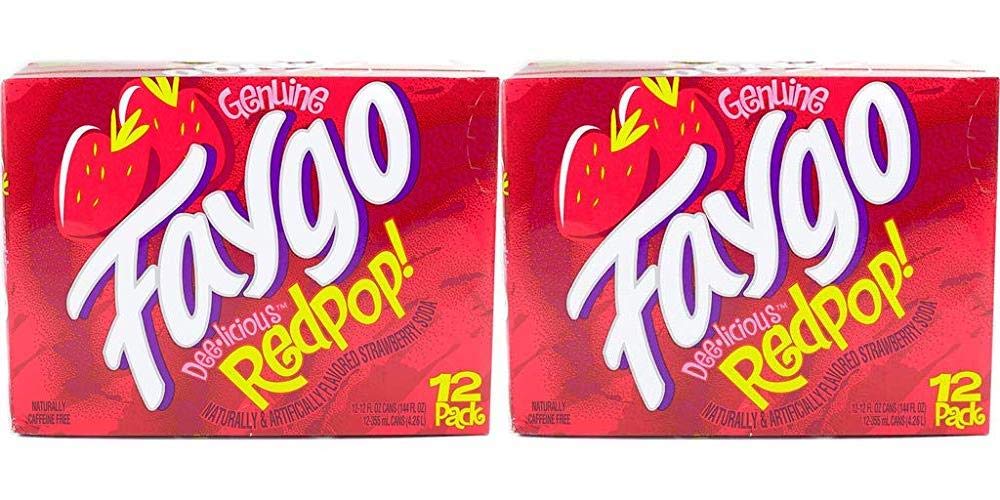 Faygo Soda Redpop 12-ounce 12-pack cans (pack of 1)
