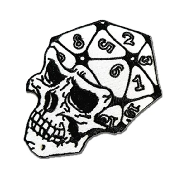 BPA Skull Embroidered Appliques Iron On Sew On Patch