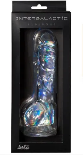 Transparante Realistische Doorzichtige Dildo - Transparante Dildo - Flexibel - Parabenen Vrij - Intergalactic - Luminous