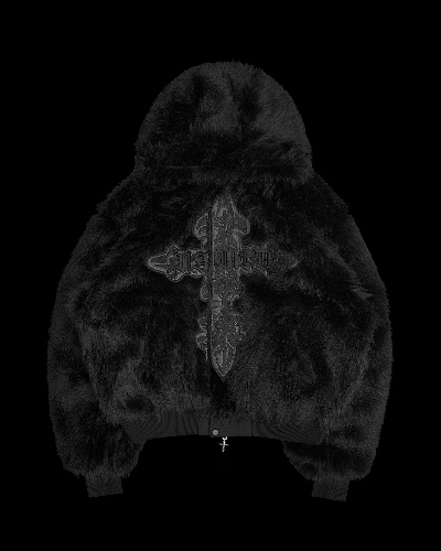 FERAL FAUX FUR REVERSIBLE BOMBER JACKET BLACK | XS